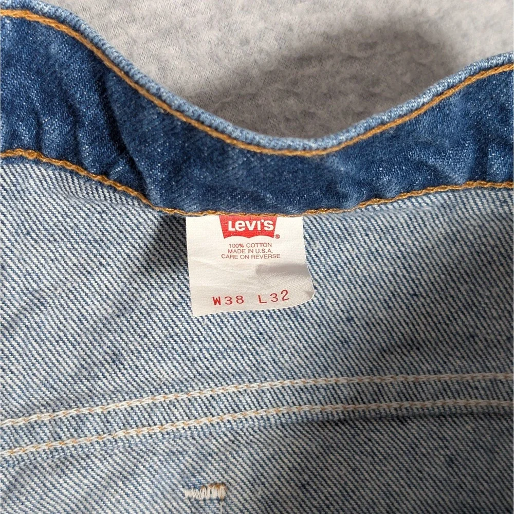 Vintage Levi's 517 Orange Tab Jean Mens 38x31 High Rise Straight Leg USA 90's